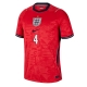 Billige Fotballdrakt England Declan Rice #4 Replika Bortedrakt VM 2026 Kortermet Billige Fotballdrakt England Declan Rice #4 Replika Bortedrakt VM 2026 Kortermet